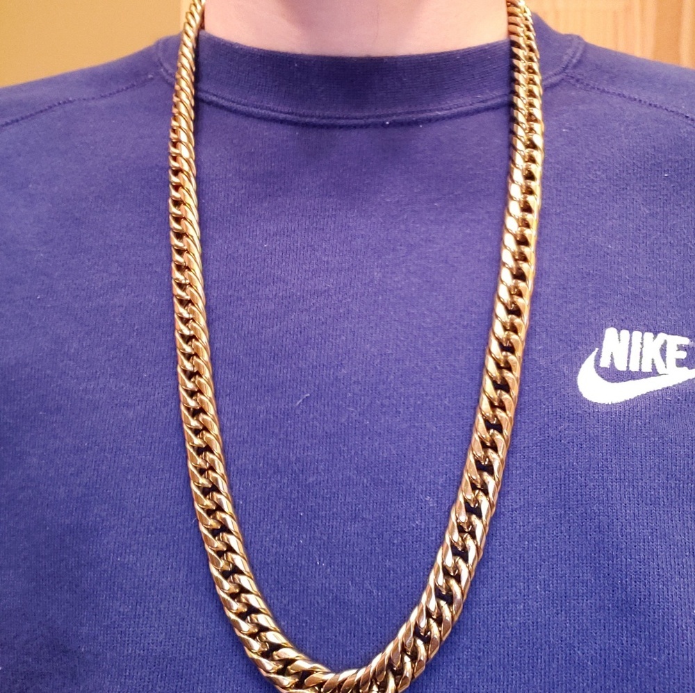 18k Gold Plated Cuban Necklace
